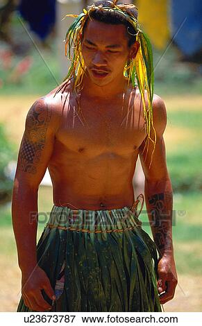 tattoo man pazifik franz menschen insel View Large Photo Image Stock Photo - tattoo man pazifik franz menschen insel. Fotosearch