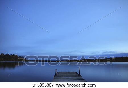 Stock Photo -  water dock mustus lake in meadow park colorful. Fotosearch