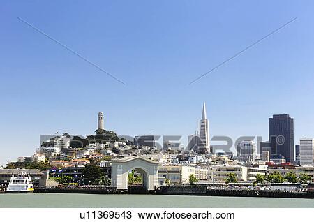 Stock Image -  water san francisco california fishermans wharf. Fotosearch