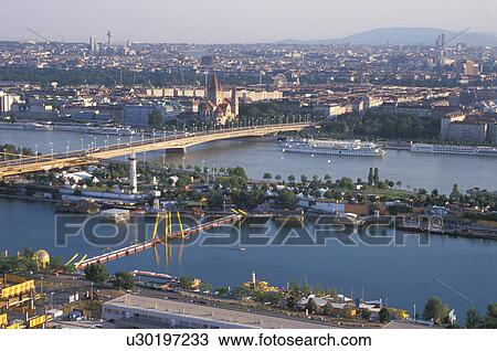 wien neue donau vienna austria aerial view copa View Large Photo Image Stock Image - wien neue donau vienna austria aerial view copa. Fotosearch