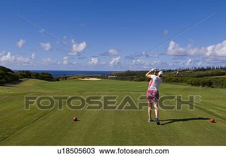 woman golf playing famous exclusive plantation View Large Photo Image Stock Image - woman golf playing famous exclusive plantation. Fotosearch