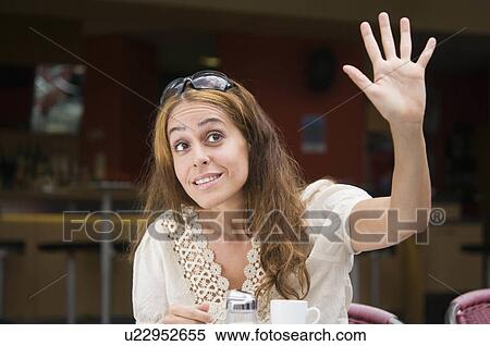 woman madchen im young coffeeshop model released View Large Photo Image Stock Photography - woman madchen im young coffeeshop model released. Fotosearch