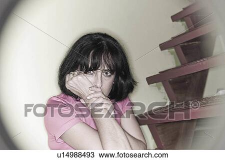 woman person home posing stairwell model 30-35 View Large Photo Image Stock Image - woman person home posing stairwell model 30-35. Fotosearch