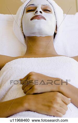 woman spa people person beauty face enjoying day View Large Photo Image Stock Image - woman spa people person beauty face enjoying day. Fotosearch