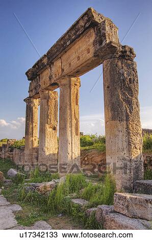 ancient columns ruins heiropolis in western turkey View Large Photo Image Stock Image - ancient columns ruins heiropolis in western turkey. Fotosearch