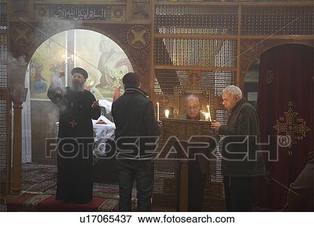 Stock Photo -  angel egypt church mary queen world port said . Fotosearch