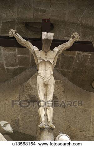 architect barcelona carving cathedral christ View Large Photo Image Picture - architect barcelona carving cathedral christ. Fotosearch
