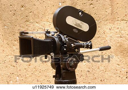 Stock Photo -  arriflex camera inside mud structure in kinfra. Fotosearch