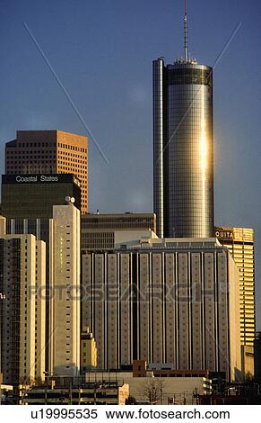 Stock Photography -  atlanta peachtree plaza hotel worlds tallest usa. Fotosearch