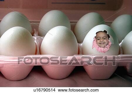baby girl child easter person in egg 1 babe born View Large Photo Image Picture - baby girl child easter person in egg 1 babe born. Fotosearch