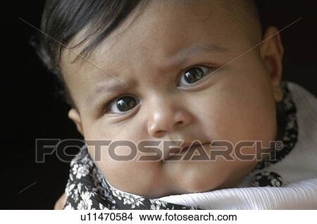 Picture -  baby girl children south indian faces girls. Fotosearch