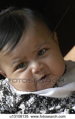 Stock Photography -  baby girl children south indian faces girls. Fotosearch