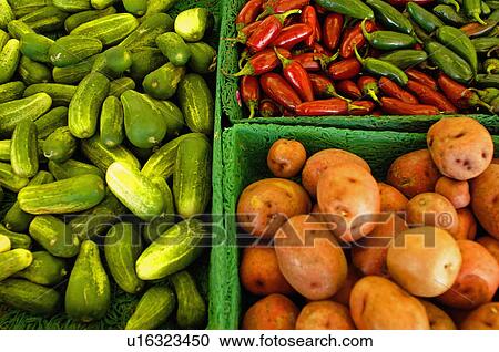 background food cucumbers peppers potatoes chili View Large Photo Image Stock Image - background food cucumbers peppers potatoes chili. Fotosearch