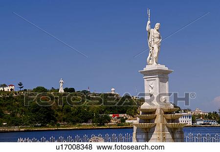 Stock Photo -  background river statues christ statue hill . Fotosearch