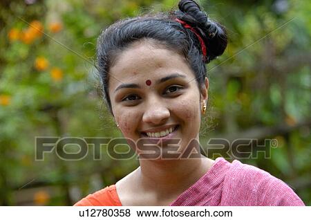 Stock Photo -  background woman flowers people girl girls . Fotosearch