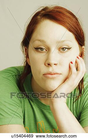 background woman hand portrait young thinking View Large Photo Image Stock Photo - background woman hand portrait young thinking. Fotosearch