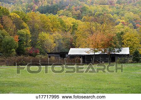 Stock Photography -  barn pasture in maggie valley north carolina nc. Fotosearch
