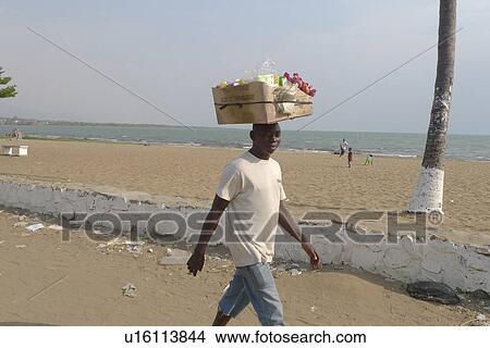 Picture -  beach burundi traders bujumbura africa sub labor . Fotosearch