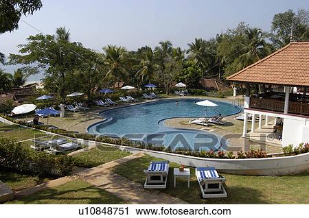 Stock Image -  beach travancore heritage ayurvedic resorts. Fotosearch
