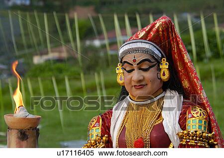Stock Photography -  beauty kathakali female costume margi vijayan. Fotosearch