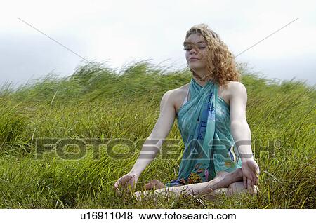 Stock Photo -  beauty model posing in bekal fort kasaragod blue. Fotosearch