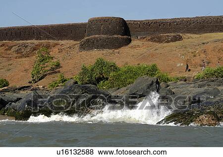 Stock Photo -  bekal fort seen sea kanjangad kanhangad dist. Fotosearch