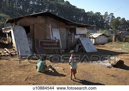 Picture -  brazil aldeia tekoa pyau guarani mbya indigenous . Fotosearch