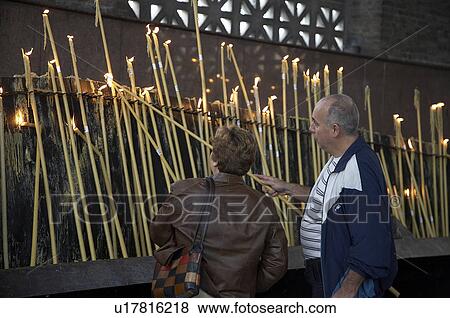 Stock Photo -  brazil aparecida basilica pilgrims lighting. Fotosearch