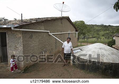 brazil rainwater harvesting system community View Large Photo Image Stock Photograph - brazil rainwater harvesting system community . Fotosearch