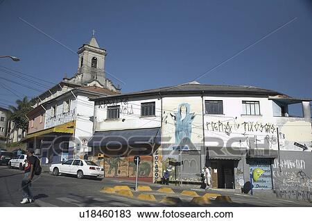 Stock Image -  brazil street scenes in sao paulo latin america. Fotosearch