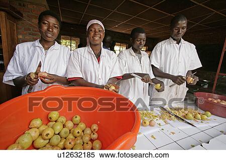 Stock Photography -  burundi agakura youth project in gitera jam food. Fotosearch