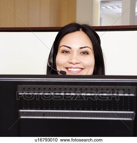 business computer portrait female customer View Large Photo Image Stock Image - business computer portrait female customer . Fotosearch