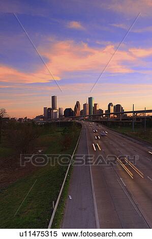 Stock Photography -  business houston texas skyline downtown. Fotosearch