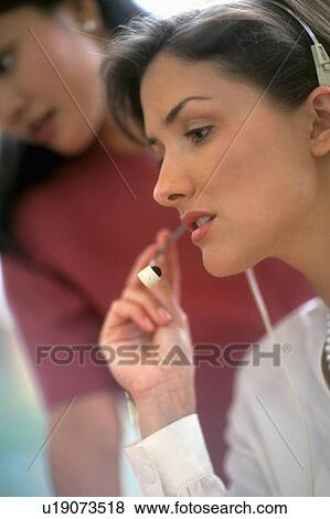 business woman people office in telephone 20s View Large Photo Image Stock Photo - business woman people office in telephone 20s. Fotosearch