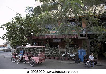 Stock Image -  cambodia tourist cafe phnom penh asia . Fotosearch