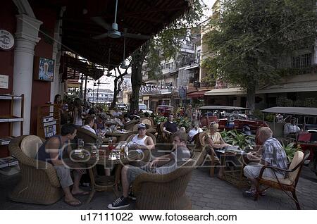 cambodia tourist cafe phnom penh asia se View Large Photo Image Stock Image - cambodia tourist cafe phnom penh asia se . Fotosearch