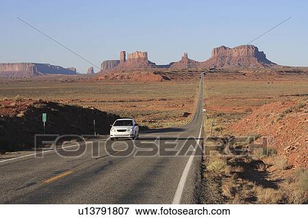 car usa monument valley road leading up utah View Large Photo Image Stock Photo - car usa monument valley road leading up utah. Fotosearch