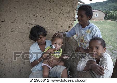 Stock Image -  child children brazil very poor quilombo . Fotosearch
