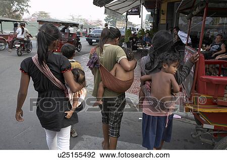 child children cambodia street phnom penh asia View Large Photo Image Stock Image - child children cambodia street phnom penh asia . Fotosearch