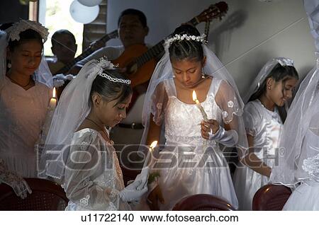child children guatemala catholic first mass  View Large Photo Image Stock Image -  child children guatemala catholic first mass . Fotosearch