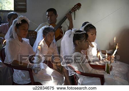 child children guatemala catholic first mass el  View Large Photo Image Stock Photography -  child children guatemala catholic first mass el . Fotosearch