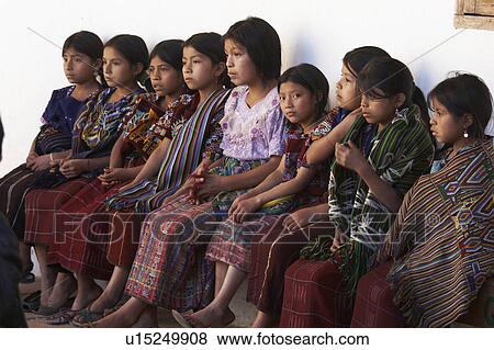 Stock Photo -  child children guatemala mayan indian girls . Fotosearch
