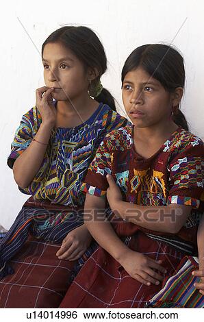 child children guatemala mayan indian girls  View Large Photo Image Stock Photograph -  child children guatemala mayan indian girls . Fotosearch