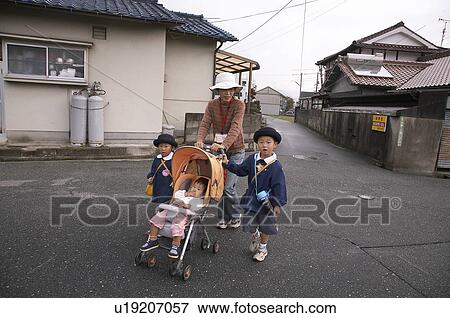 Stock Photo -  child children japan mother hiroshima asia se . Fotosearch