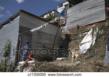 Stock Image -  child guatemala el paraiso in zona 18 city one . Fotosearch