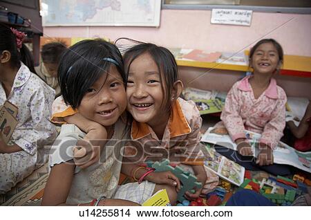 Picture -  child school children cambodia childrens center . Fotosearch
