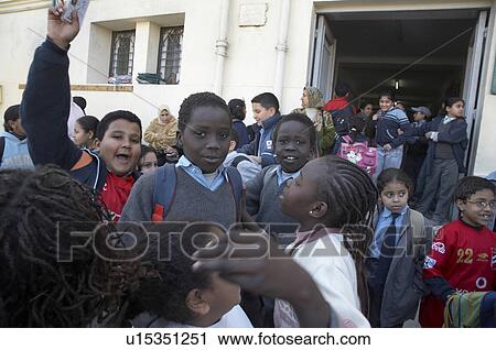 Stock Image -  child school children egypt image shows sudanese . Fotosearch