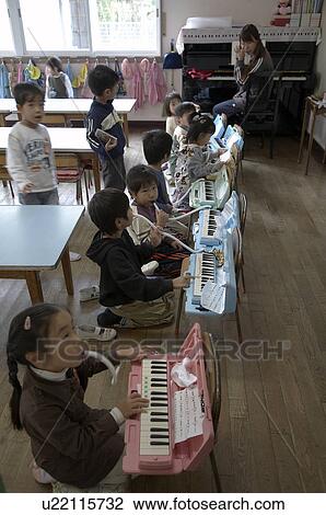 Stock Image -  child school children japan childs dau care asia . Fotosearch
