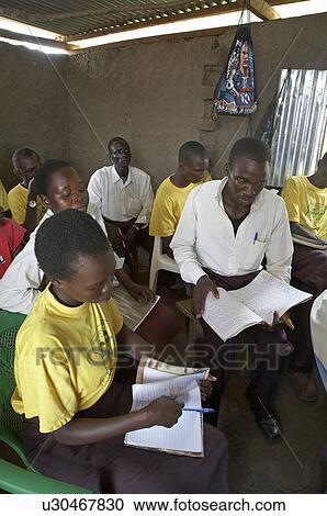Stock Image -  child school children south sudan kings college . Fotosearch