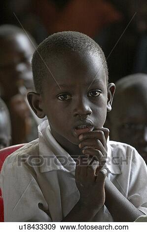 Stock Photo -  child school face children south sudan kinji yei . Fotosearch